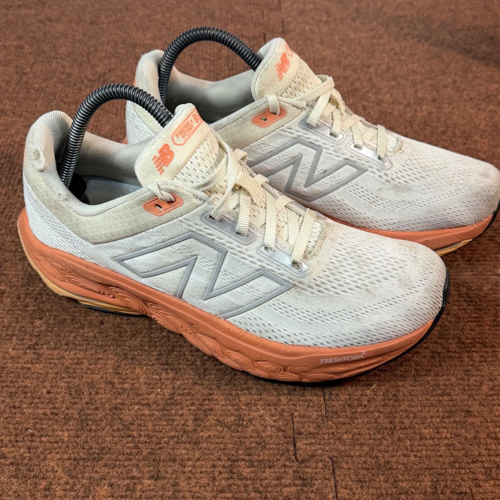 New Balance Fresh Foam X 860 v13 Womens Running Shoes Cream Orange W860 Sz 9.5